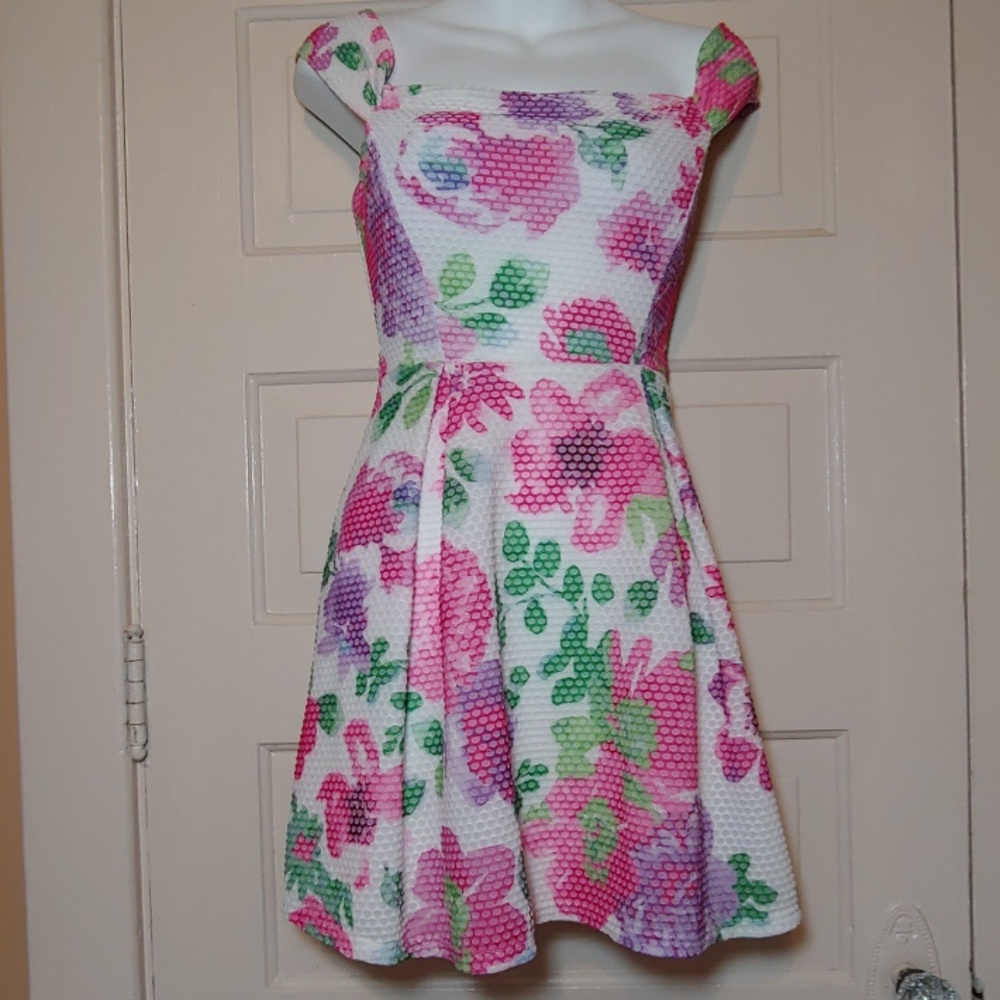 Floral Off the Shoulder Dress